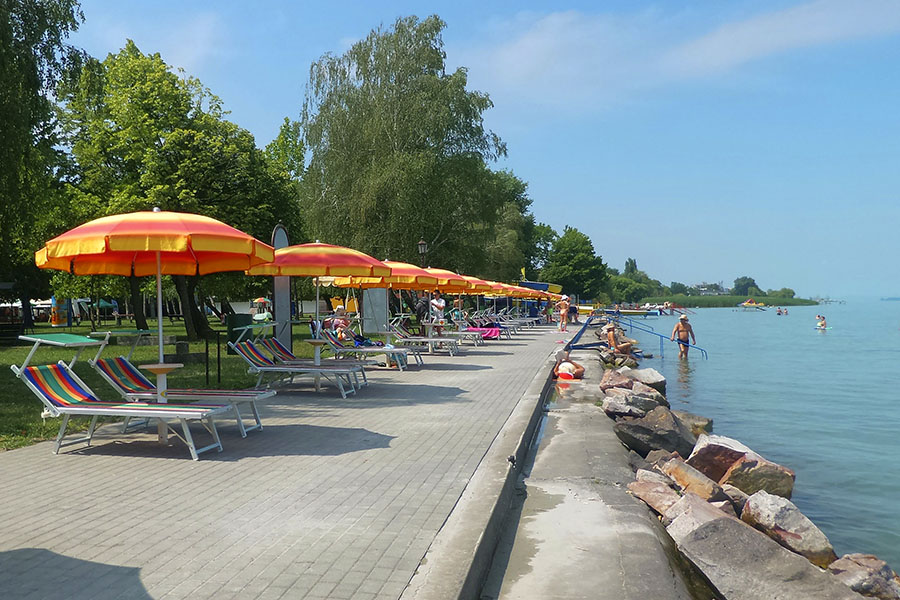 Siofok boasts some of the most popular beaches along Lake Balaton