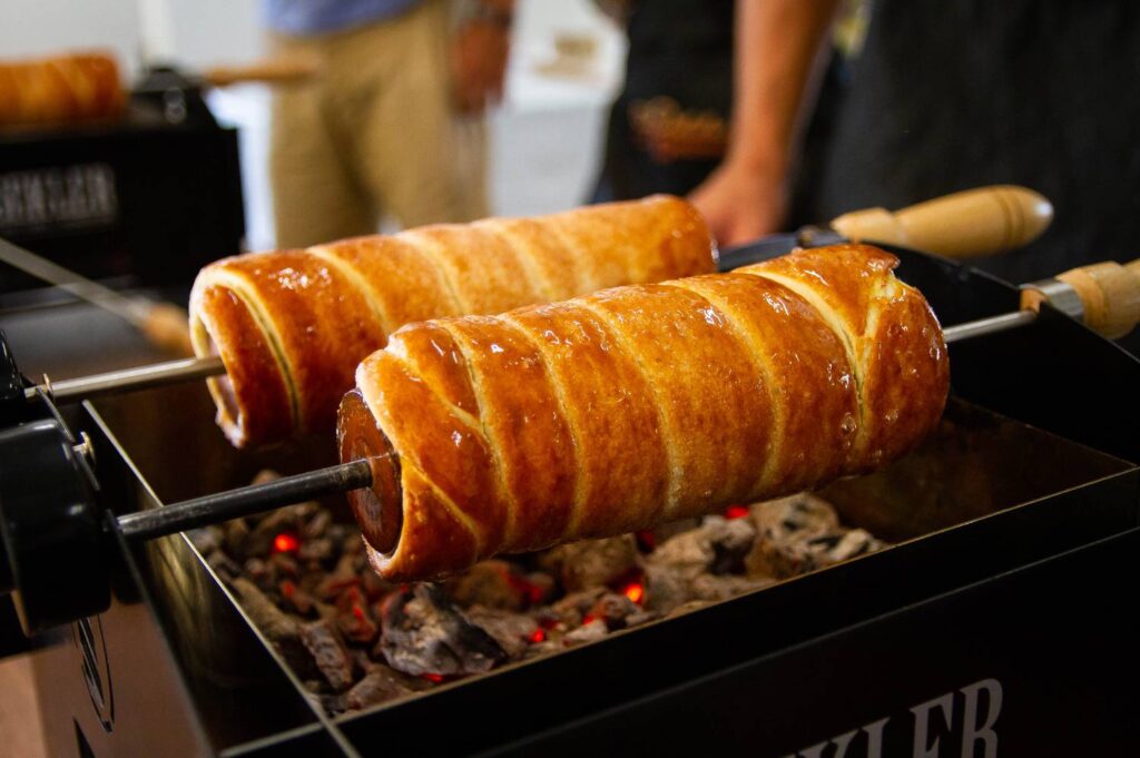 kürtőskalács - traditional Hungarian cake