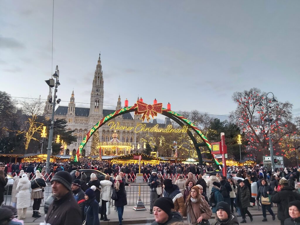 Vienna’s Christmas Markets. Rathausplatz (Vienna City Hall)