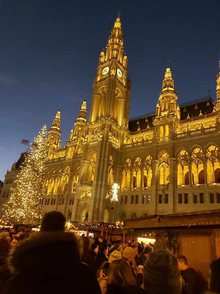 Rathausplatz (Vienna City Hall). Vienna’s Christmas Markets